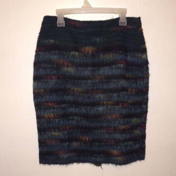 Anthropologie Fuzzy Wool Pencil Skirt - Picture 5 of 5