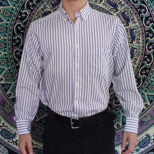 Chaps Striped Button Up Shirt