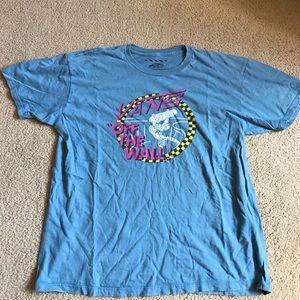 Blue Vans "Off The Wall" Custom T-shirt