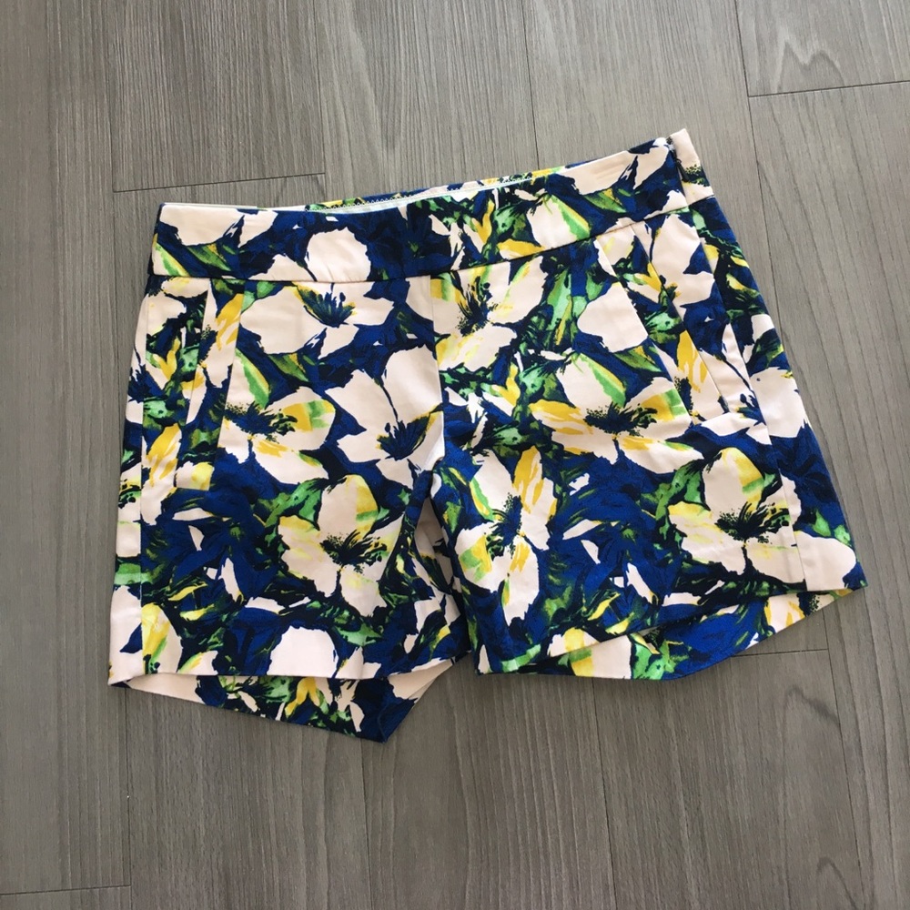 J.Crew Stretch Chino City Fit Shorts – Floral Print, Size 0, NWT