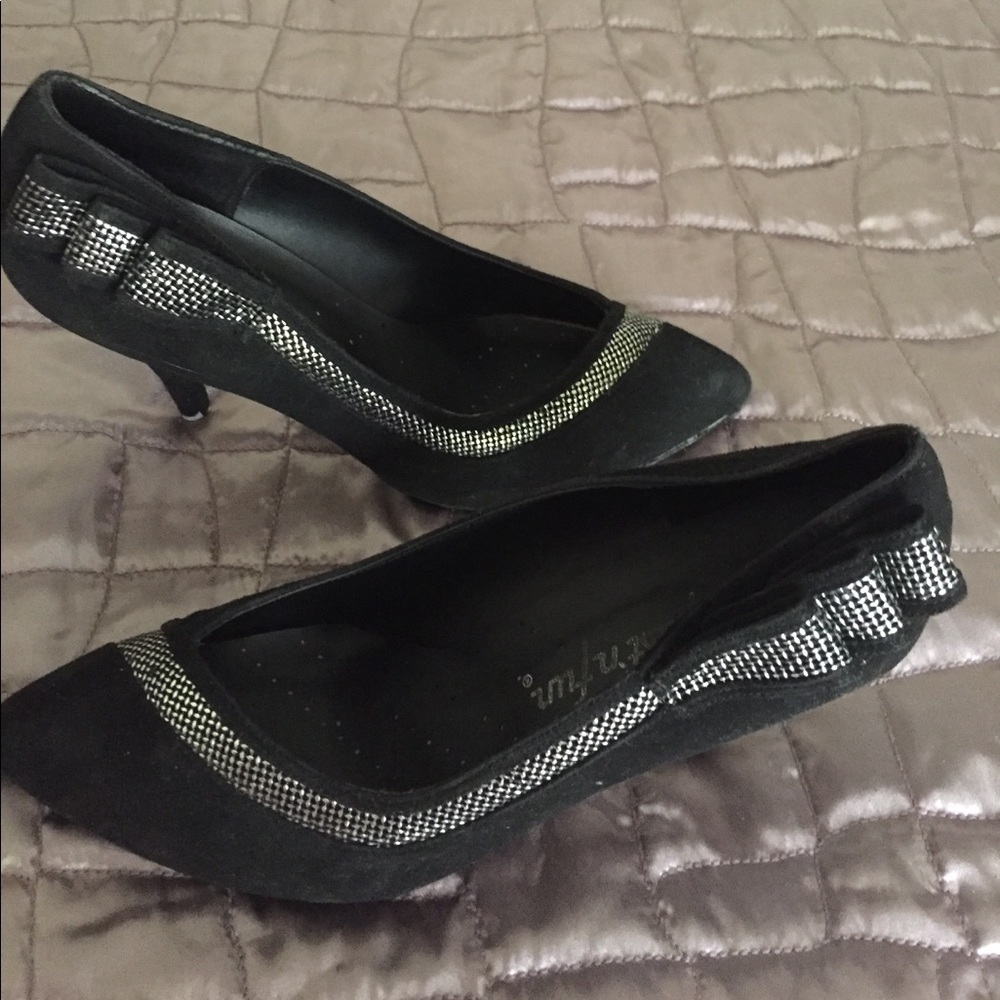 Black & Silver Heels