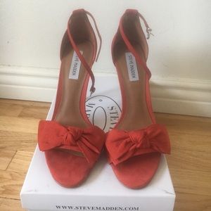 Red Steve Madden High-heeled Sandals