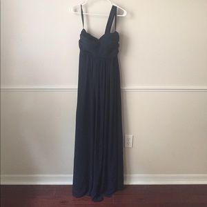 Bill Levkoff Navy Blue Bridesmaid Dress
