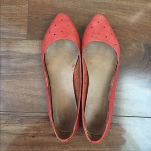 Madewell red/orange flats