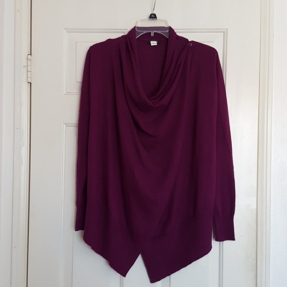 Purple Wrap Sweater
