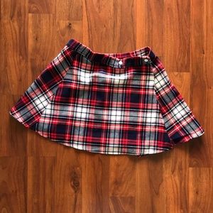 Plaid circle skirt