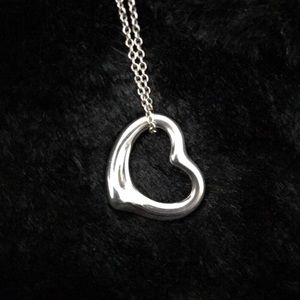 Tiffany &a Co. Open heart pendant necklace