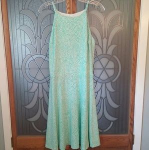 High Neck A-line Dress