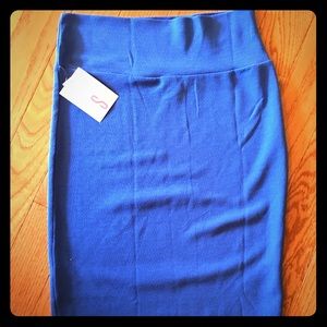 LuLaRoe Cassie skirt in blue