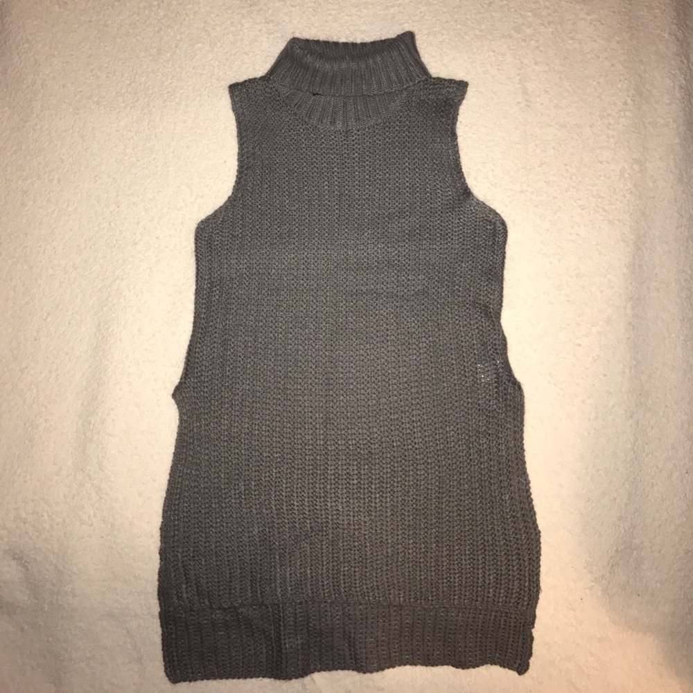 Grey Turtleneck Sweater