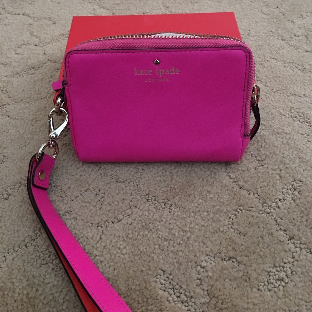 Kate Spade Hot Pink Wristlet
