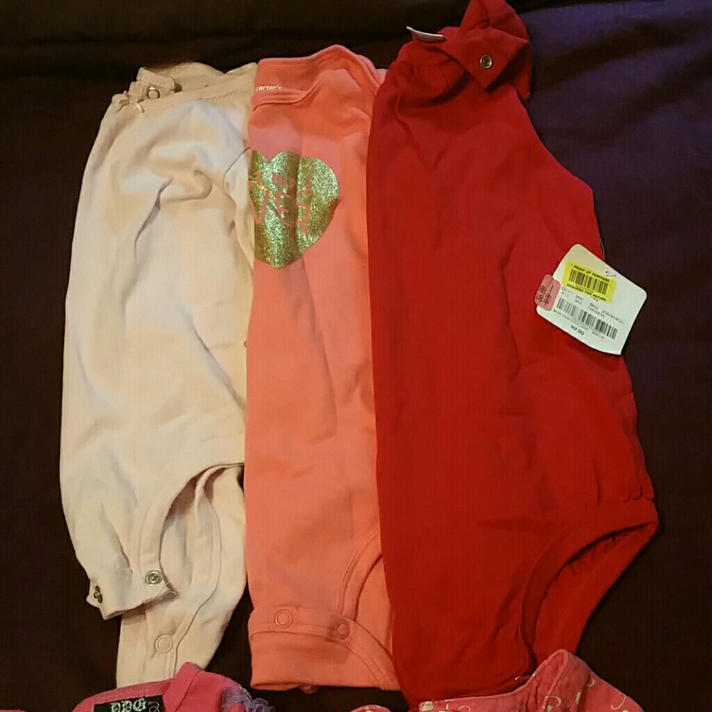 Girls onesies & shirts size 18-24mo