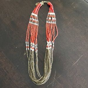 Beaded boho necklace