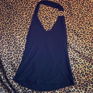 Black halter top