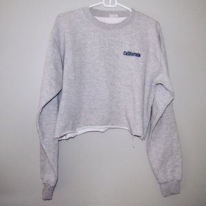 Brandy Melville "California" Cropped Sweatshirt