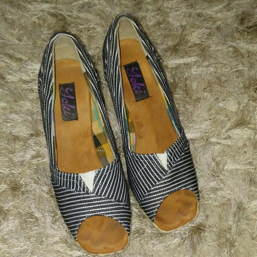DENIM wedges- SIZE 10