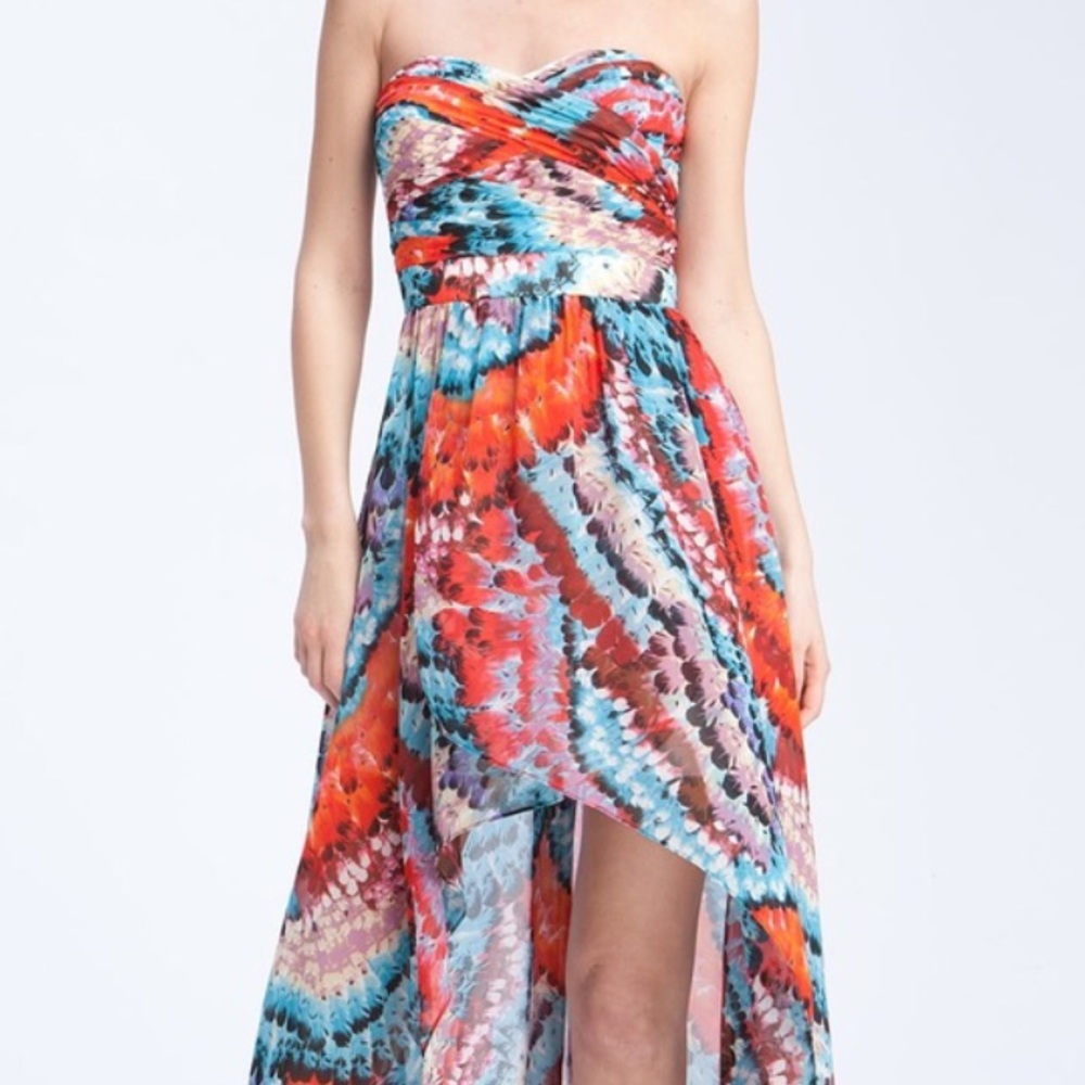 ✨SALE✨ AidanMattox high-low strapless dress