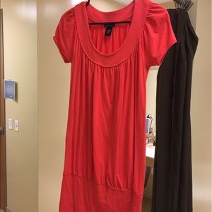 Moda women's coral dress small