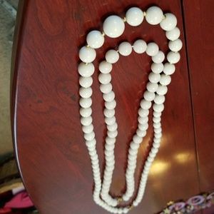 White Bead Necklace