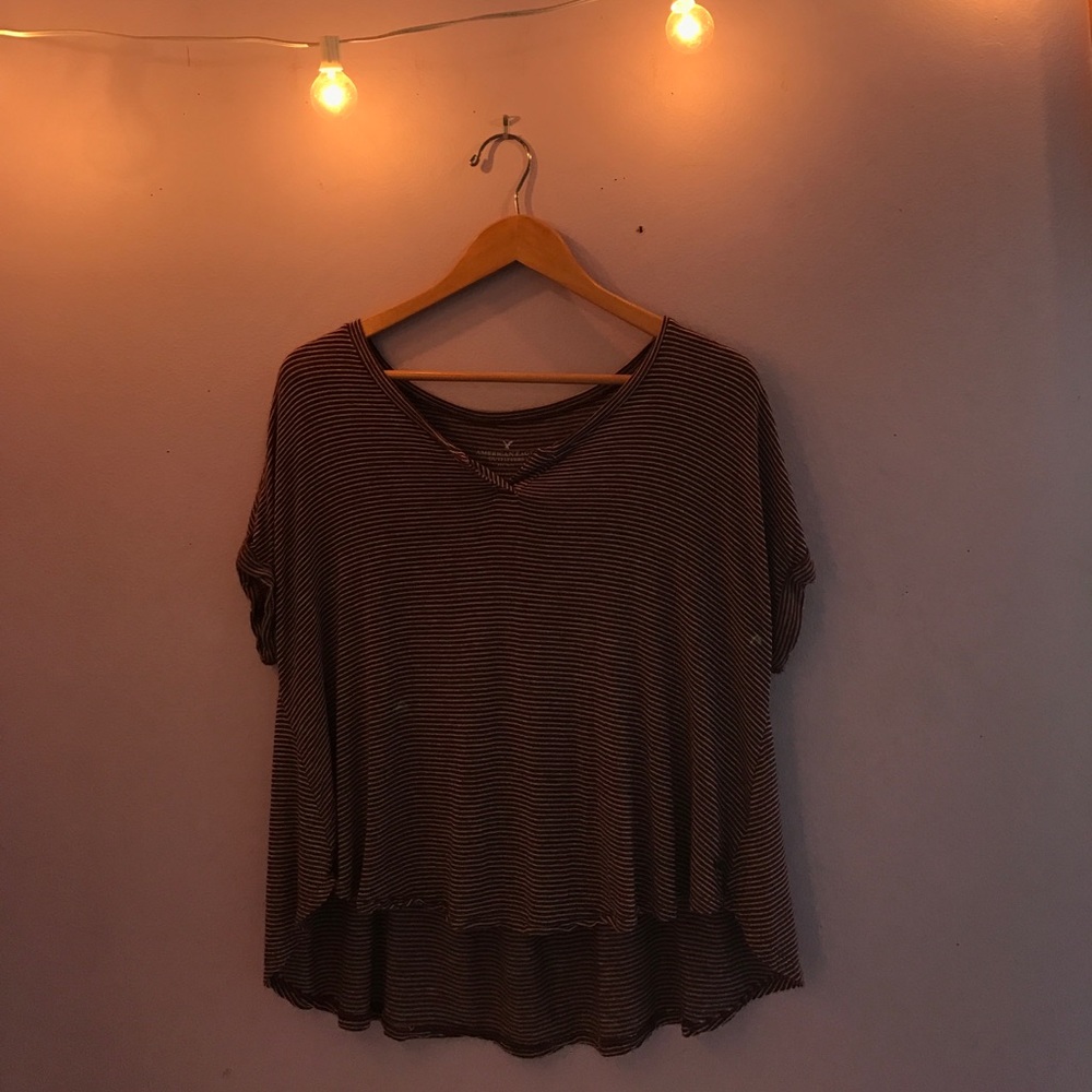 american eagle striped tshirt