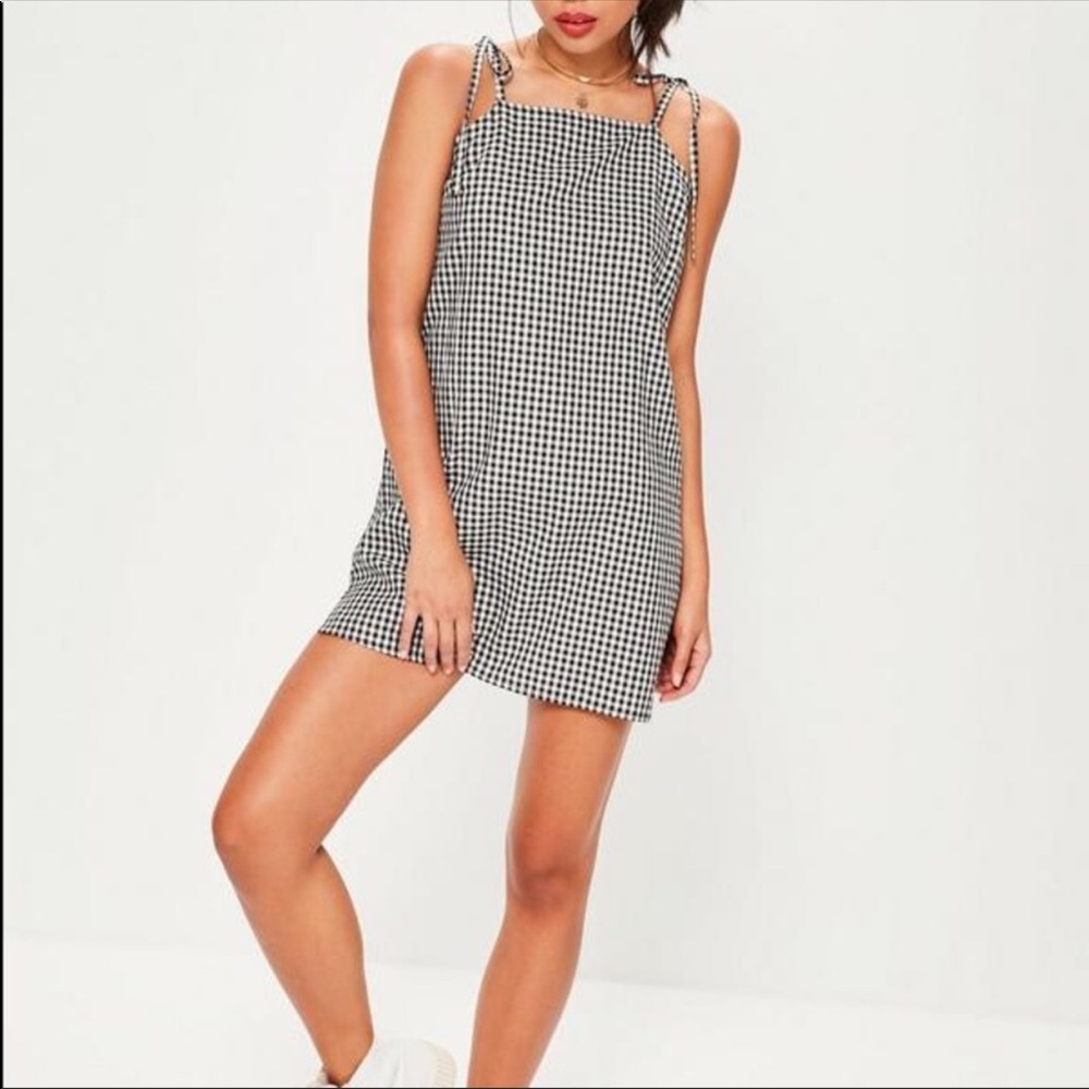 Missguided gingham dress NWOT