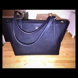 Tory Burch navy tote!