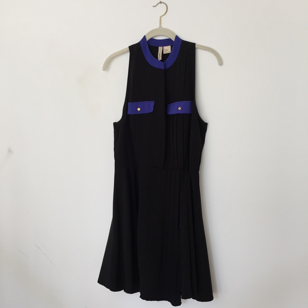 Black A-line Skater Skirt Cocktail or Work Dress