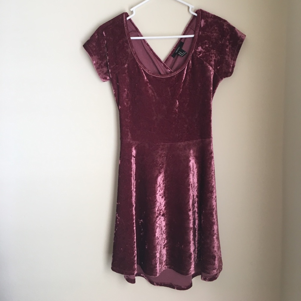 Burgundy Mini Dress