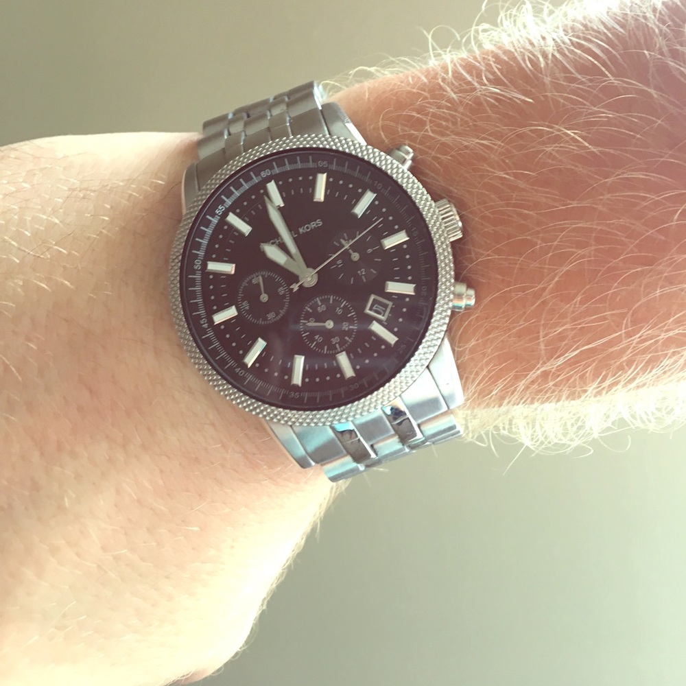 Men's Michael Kors sport watch - STERLING SILVER