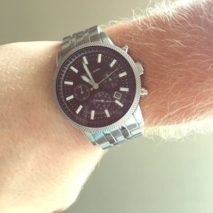 Men's Michael Kors sport watch - STERLING SILVER