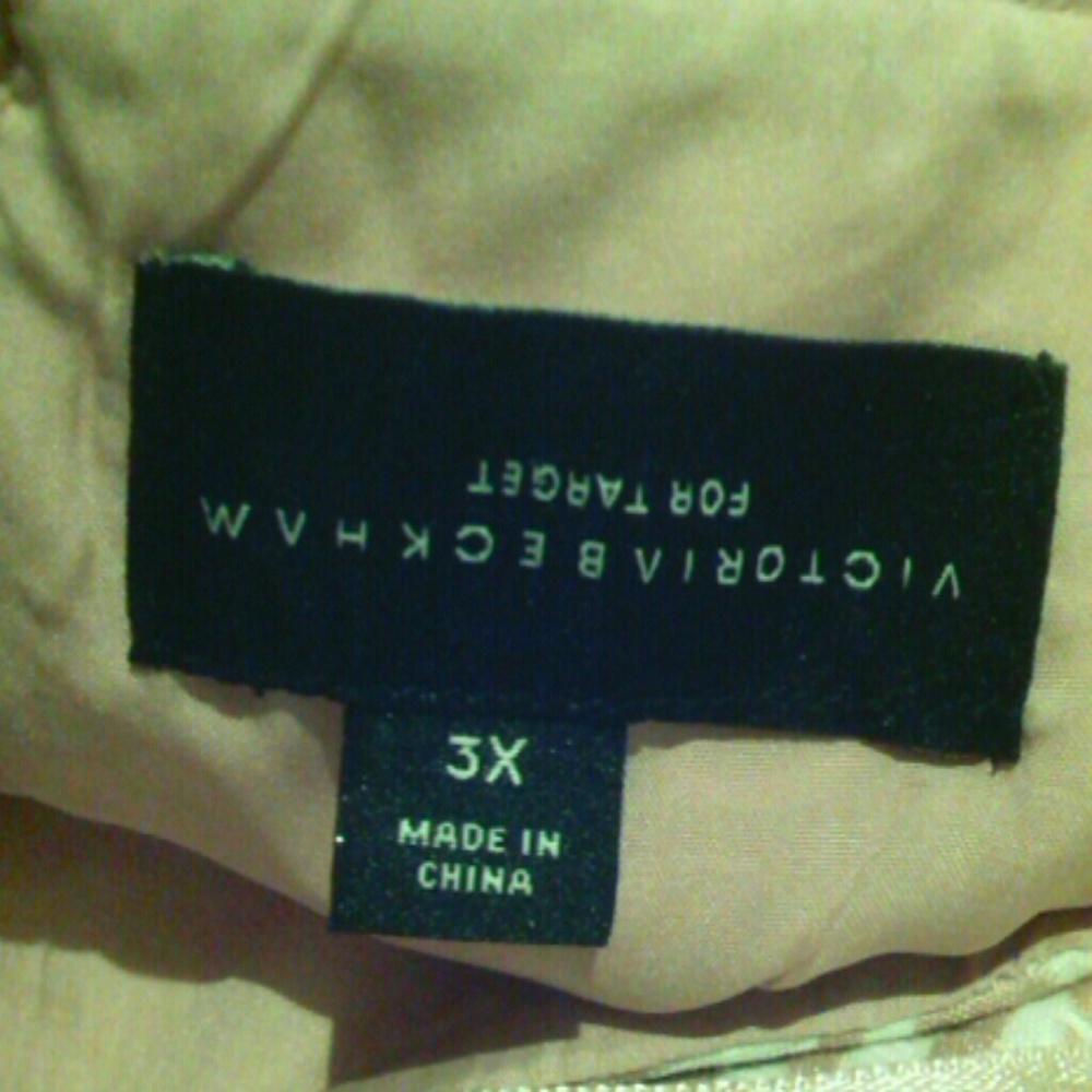 NWT Victoria Beckham blush jacquard shift dress - Picture 8 of 8