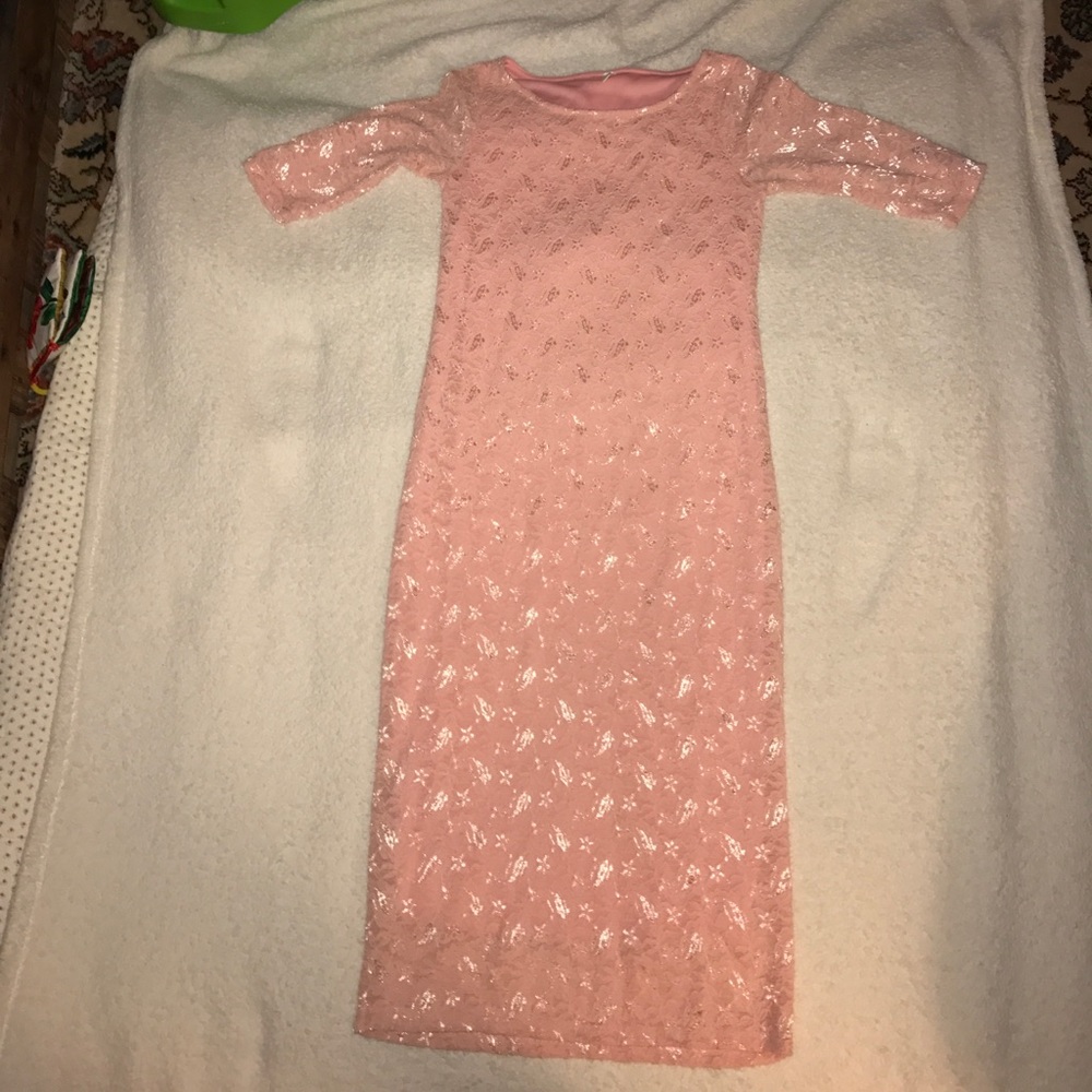 Pink Blush Maternity Dress
