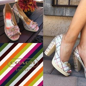 SALE!!! Coach peep toe pumps
