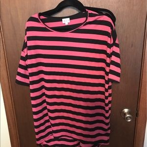 Lularoe Pink &a Black Medium Irma