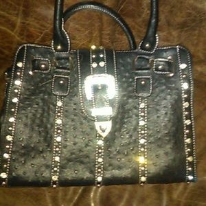 Beautiful black hobo purse