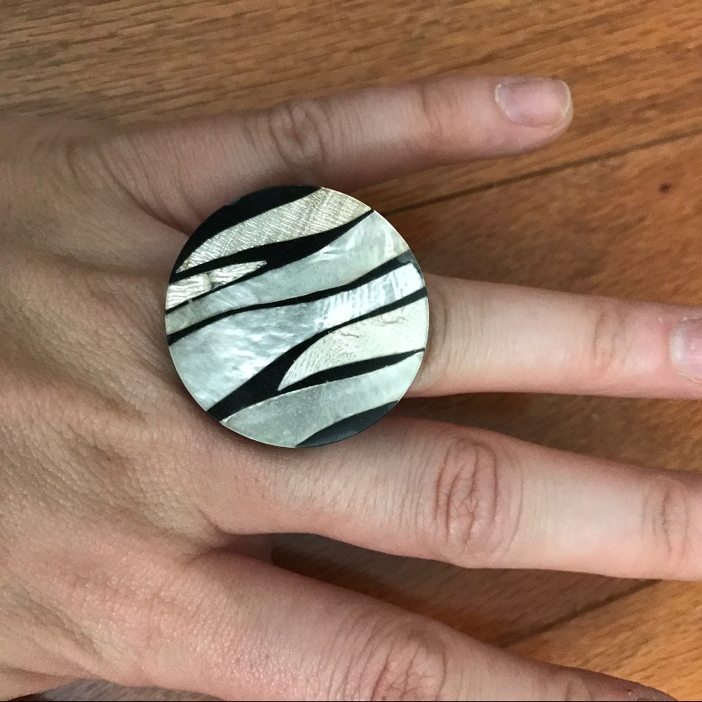 Zebra Style Ring