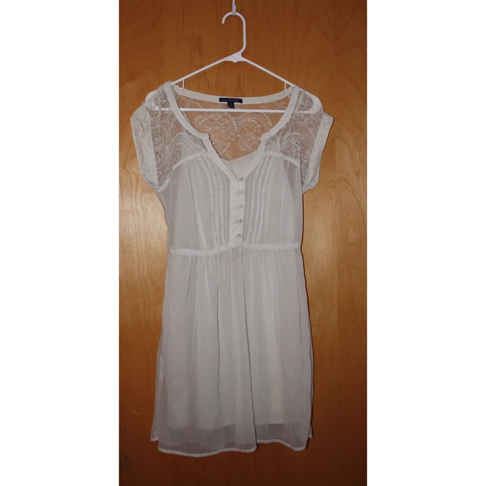 White lace/crochet dress