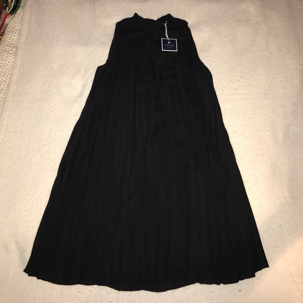 Black Pleated Dress