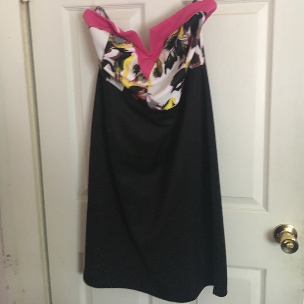 Strapless cocktail dress