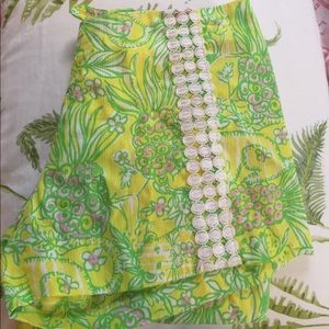 Lilly Pulitzer embroidered shorts.