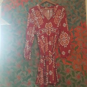 Tribal print knee length Auditions dress