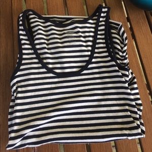 Old navy maternity tank navy and white