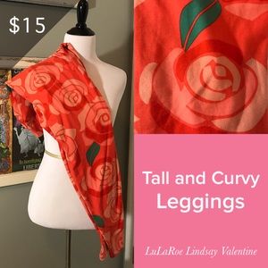 LuLaRoe Tall and Curvy Rose Leggings