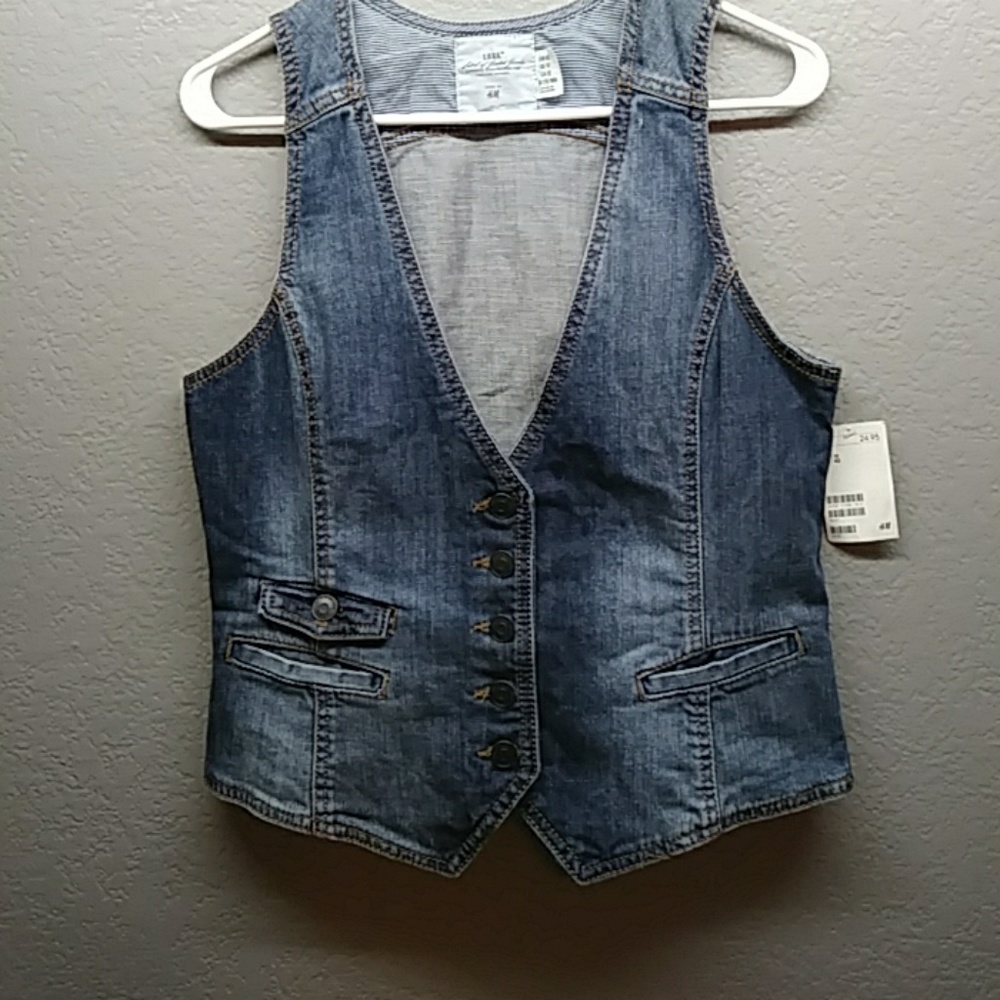 Women's Denim H&M Vest 12 NWT