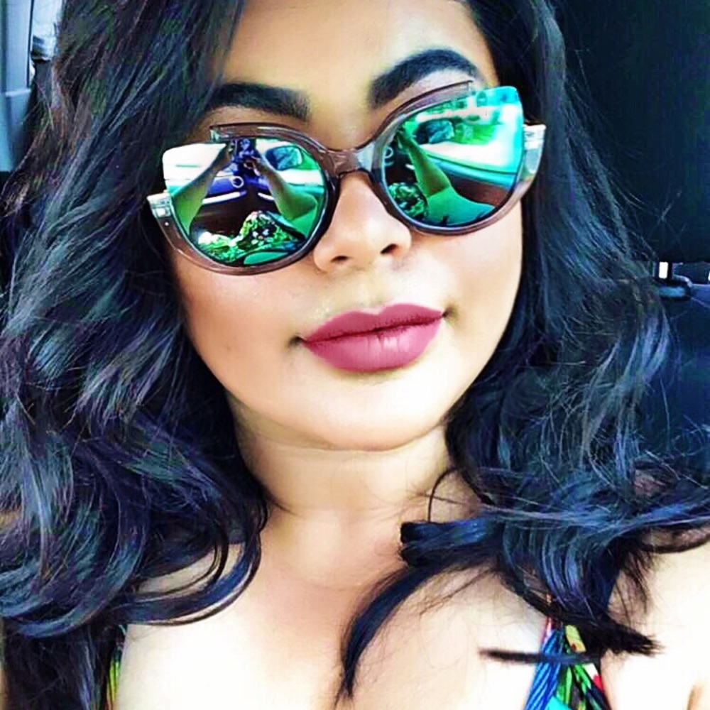 "Emery" Retro ¾ Cut Frame Cateye Sunnies - Picture 2 of 4