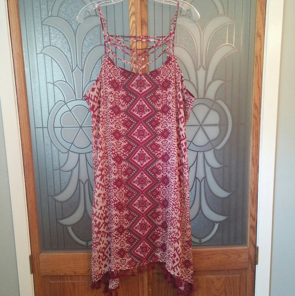 Caged Tank Swing Dress