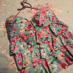 2 piece swim suit.