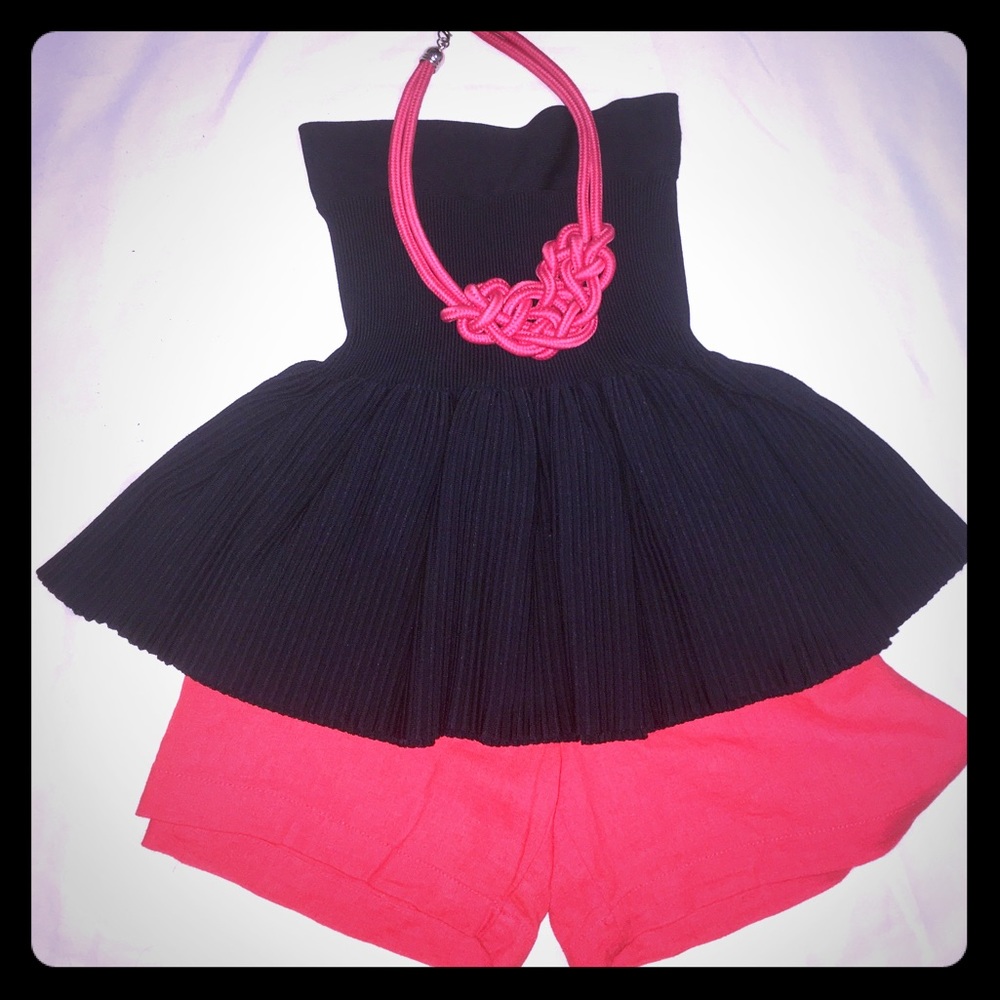 ✨BCBG strapless black ✨