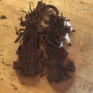 Fringe Gladiator sandals