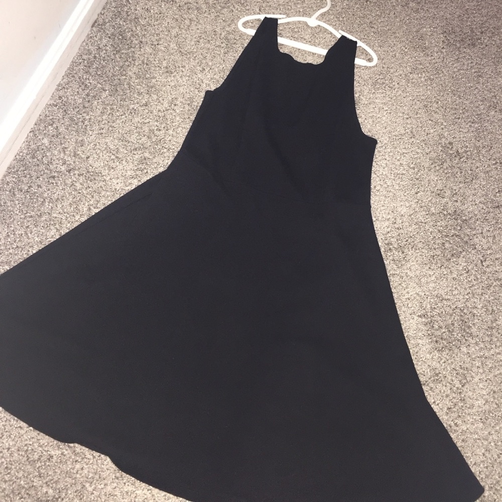 Black skater dress